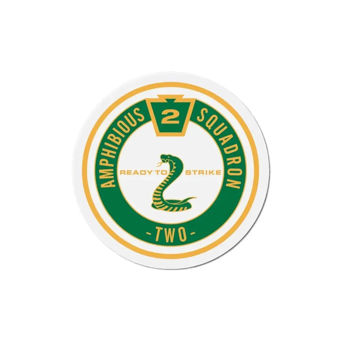 Amphibious Squadron 2 Ready To Strike (U.S. Navy) Refrigerator Magnet - The Sticker Space