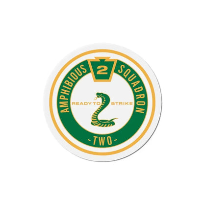 Amphibious Squadron 2 Ready To Strike (U.S. Navy) Refrigerator Magnet - The Sticker Space