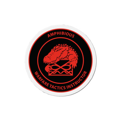 Amphibious Warfare Tactics Instructor AMW WTI (U.S. Navy) Die-Cut Magnet-4" x 4"-The Sticker Space