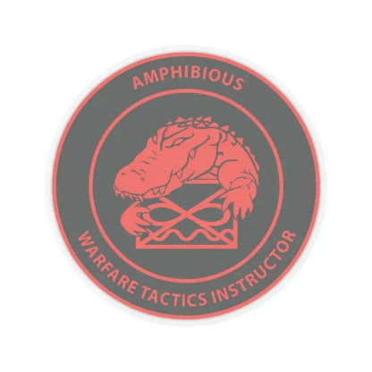 Amphibious Warfare Tactics Instructor AMW WTI (U.S. Navy) STICKER Vinyl Kiss-Cut Decal 3 Inch Transparent - The Sticker Space