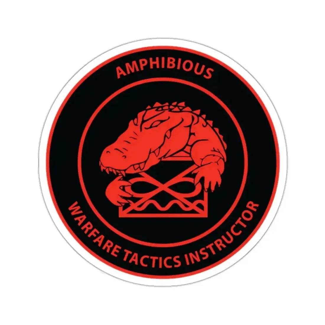 Amphibious Warfare Tactics Instructor AMW WTI (U.S. Navy) STICKER Vinyl Kiss-Cut Decal - The Sticker Space