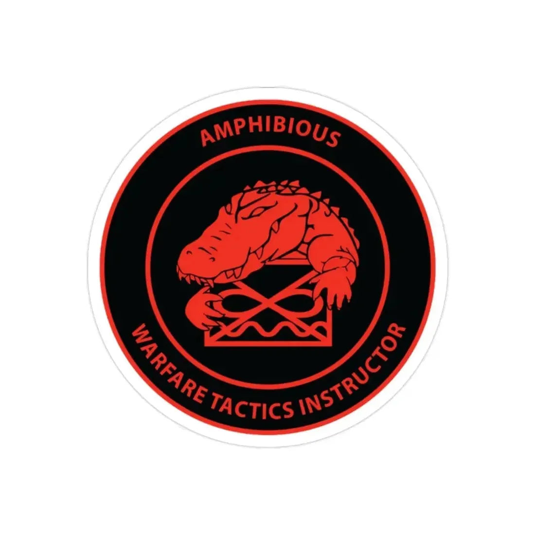 Amphibious Warfare Tactics Instructor AMW WTI (U.S. Navy) Transparent STICKER Die-Cut Vinyl Decal - The Sticker Space