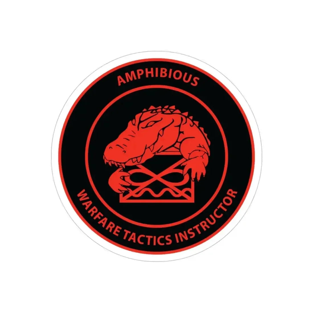 Amphibious Warfare Tactics Instructor AMW WTI (U.S. Navy) Transparent STICKER Die-Cut Vinyl Decal - The Sticker Space