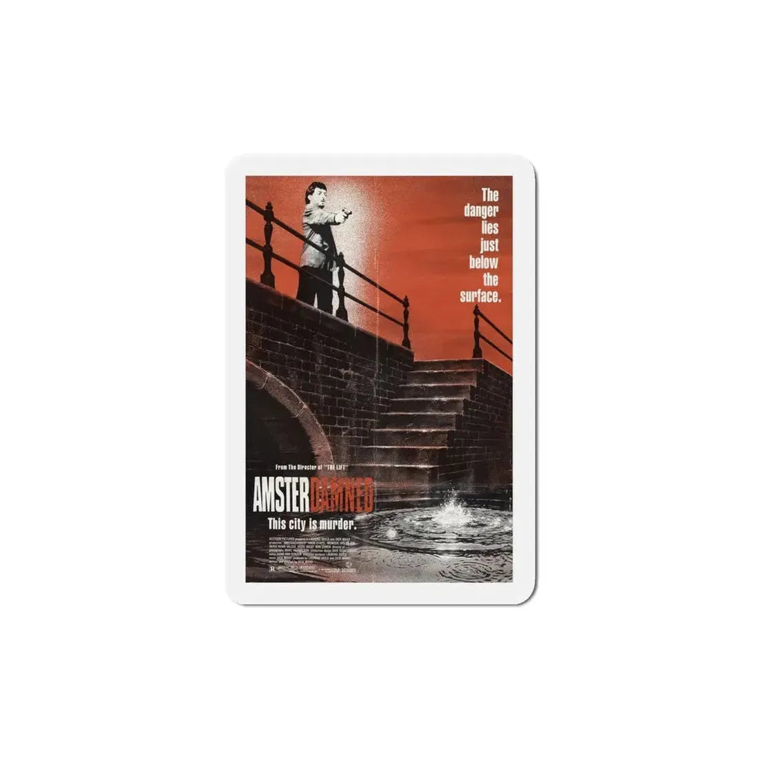 Amsterdamned 1988 Movie Poster Refrigerator Magnet 5 Inch - The Sticker Space