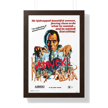 AMUCK! 1972 - Framed Movie Poster - The Sticker Space