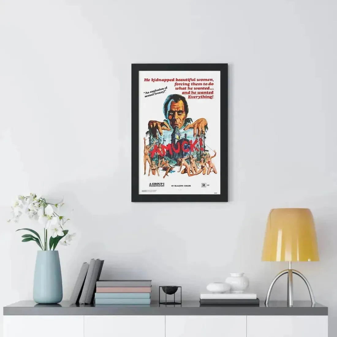 AMUCK! 1972 - Framed Movie Poster - The Sticker Space