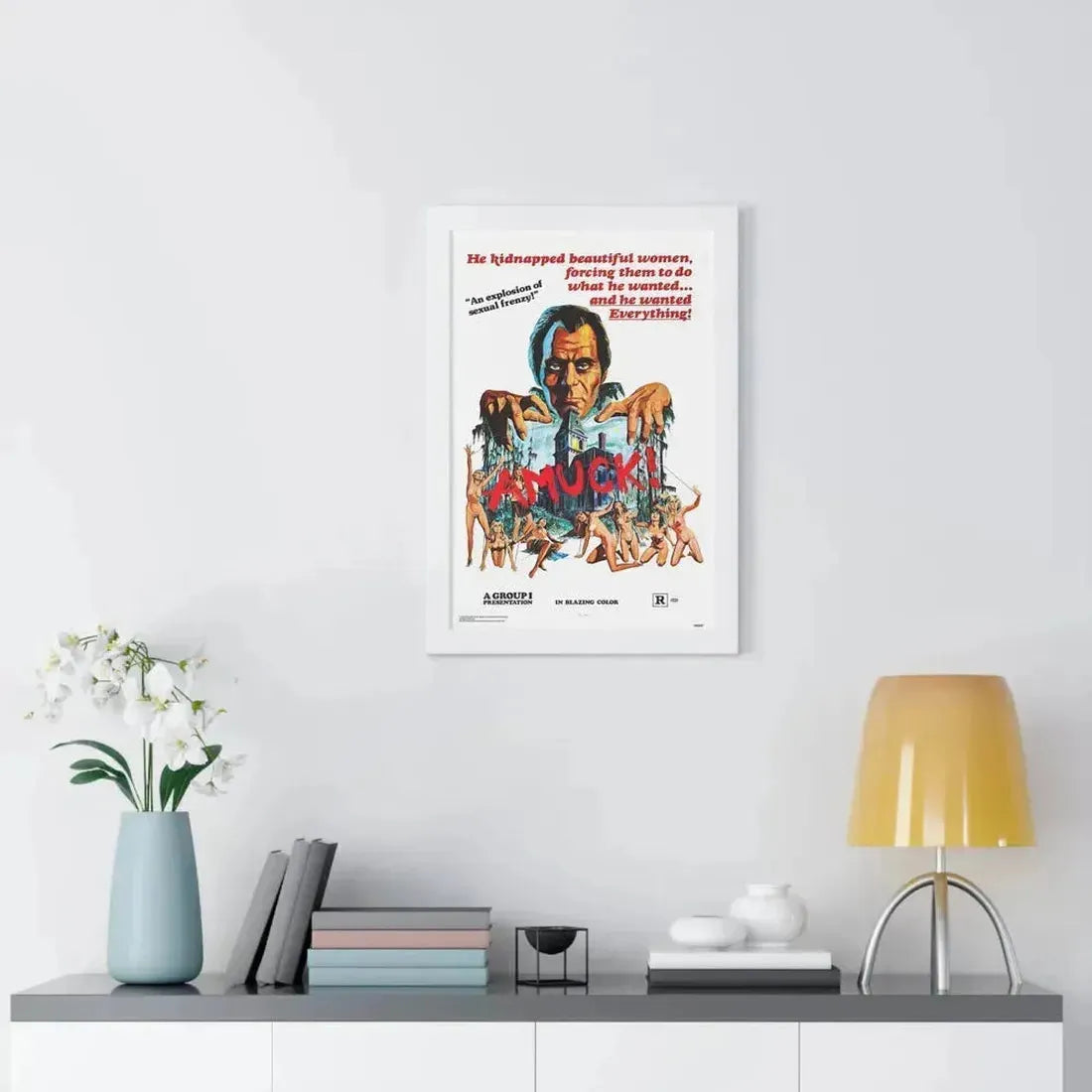 AMUCK! 1972 - Framed Movie Poster - The Sticker Space