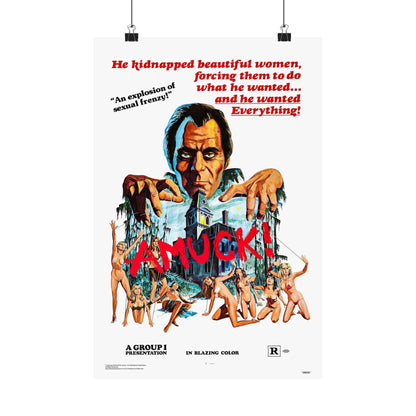 AMUCK! 1972 - Paper Movie Poster-12″ x 18″-The Sticker Space