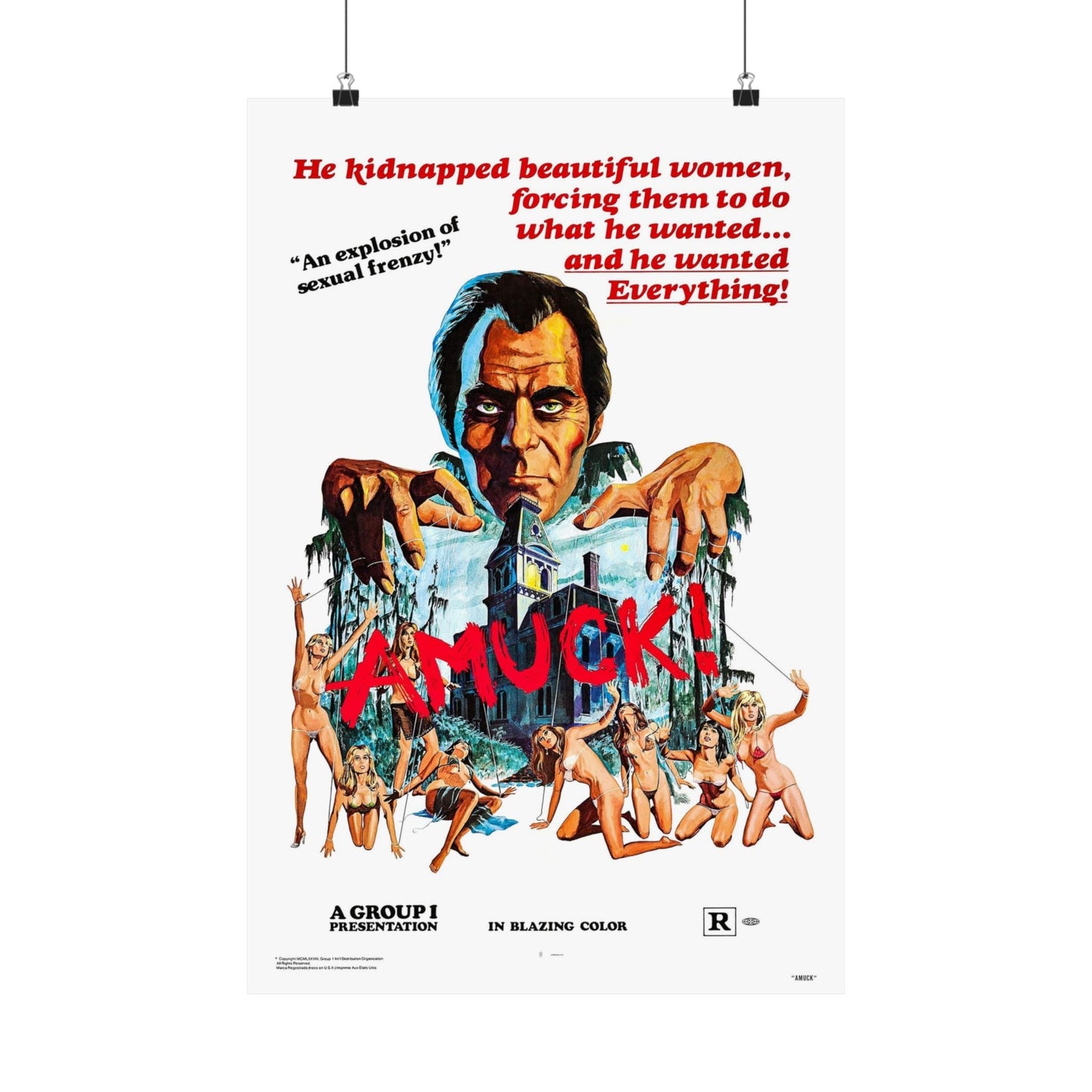 AMUCK! 1972 - Paper Movie Poster-16″ x 24″-The Sticker Space