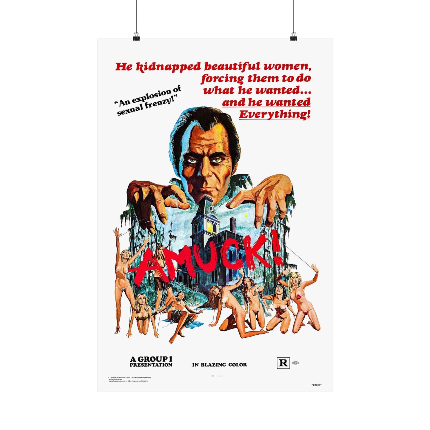 AMUCK! 1972 - Paper Movie Poster-24″ x 36″-The Sticker Space