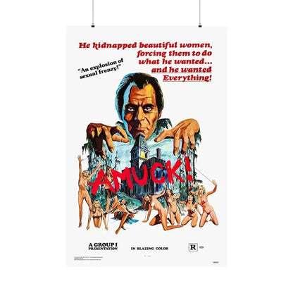 AMUCK! 1972 - Paper Movie Poster 36" x 54" Matte - The Sticker Space