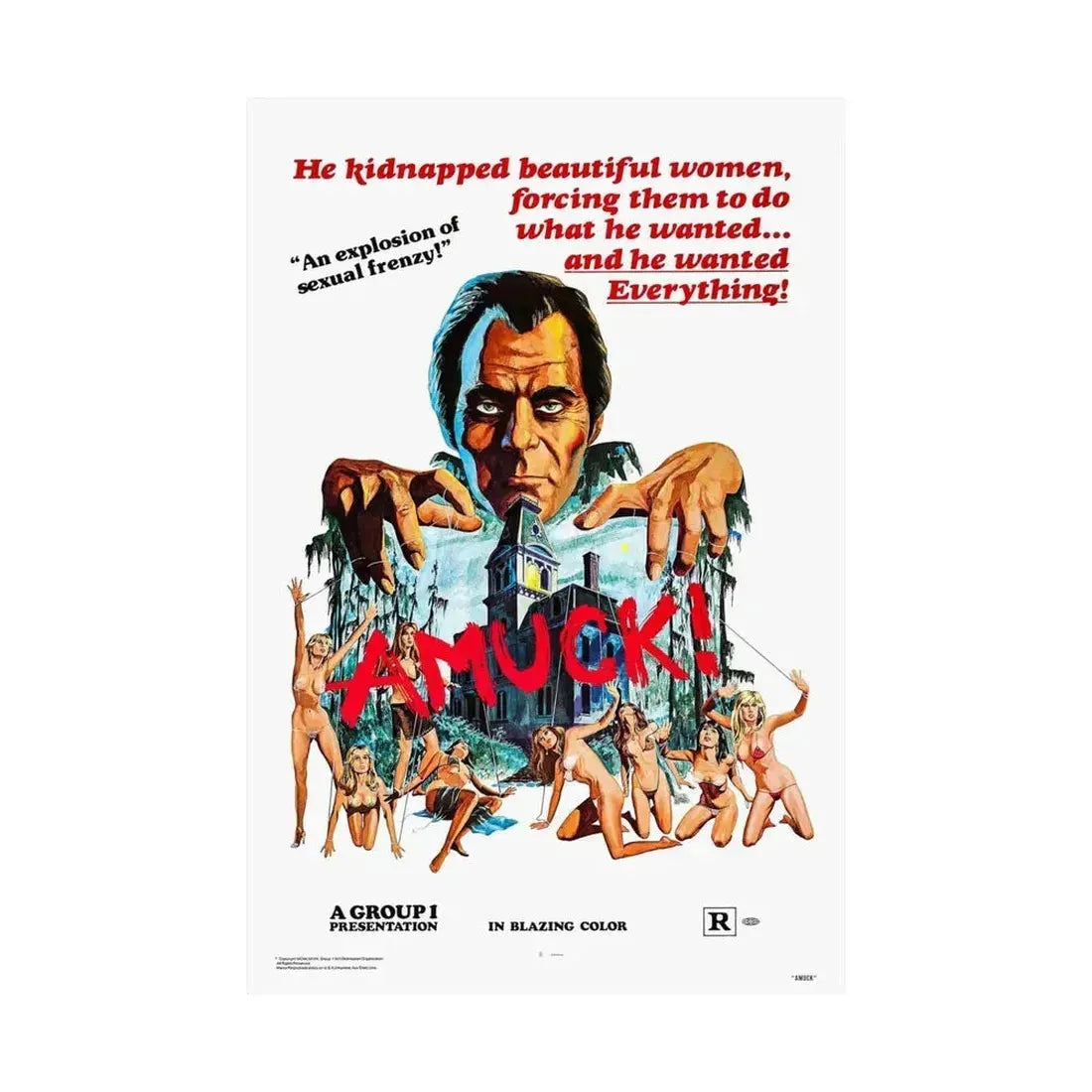 AMUCK! 1972 - Paper Movie Poster - The Sticker Space