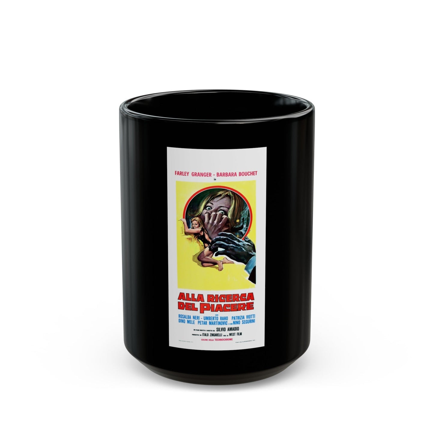 AMUCK! (ITALIAN) 1972 Movie Poster - Black Coffee Mug-15oz-The Sticker Space