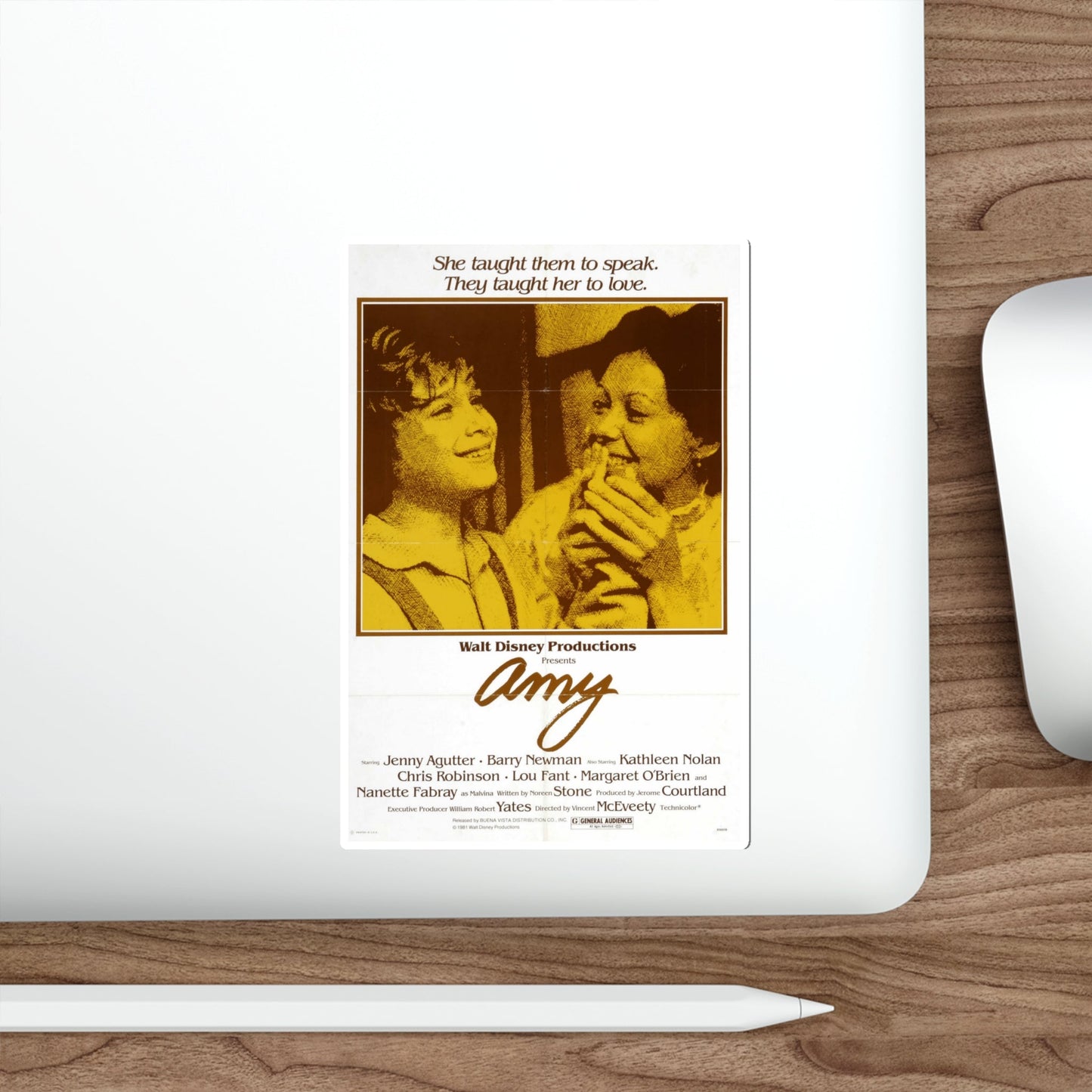 Amy 1981 Movie Poster STICKER Vinyl Die-Cut Decal-The Sticker Space