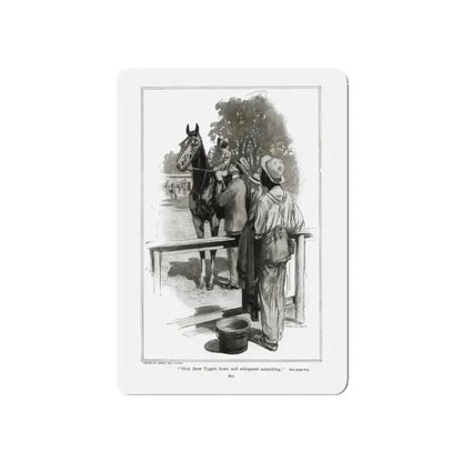 An Also Ran (2), RedBook magazine, September 1905 (Magazine Illustration) Refrigerator Magnet 4 Inch - The Sticker Space