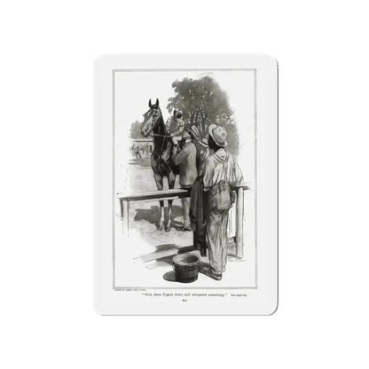 An Also Ran (2), RedBook magazine, September 1905 (Magazine Illustration) Refrigerator Magnet - The Sticker Space