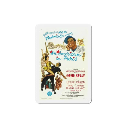 An American in Paris 1951 Movie Poster Refrigerator Magnet 3 Inch - The Sticker Space