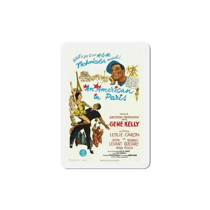 An American in Paris 1951 Movie Poster Refrigerator Magnet - The Sticker Space