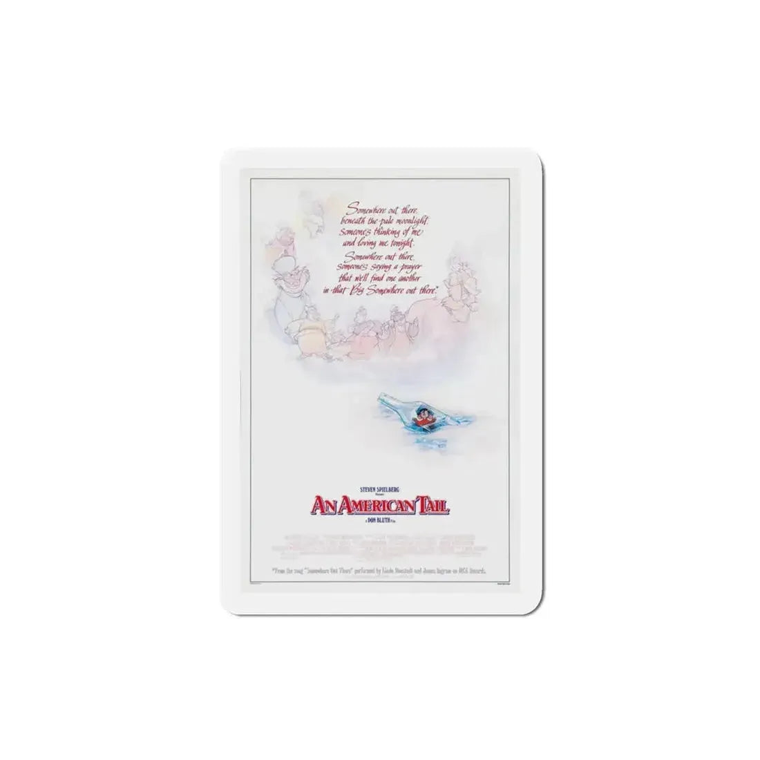 An American Tail 1986 Movie Poster Refrigerator Magnet - The Sticker Space