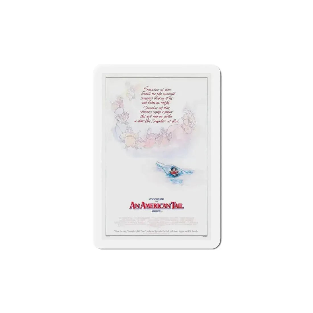An American Tail 1986 Movie Poster Refrigerator Magnet - The Sticker Space