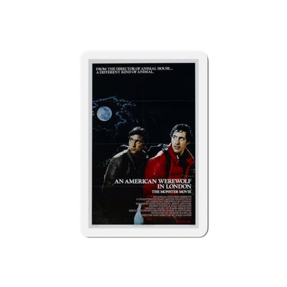 An American Werewolf in London 1981 Movie Poster Die-Cut Magnet-2" x 2"-The Sticker Space