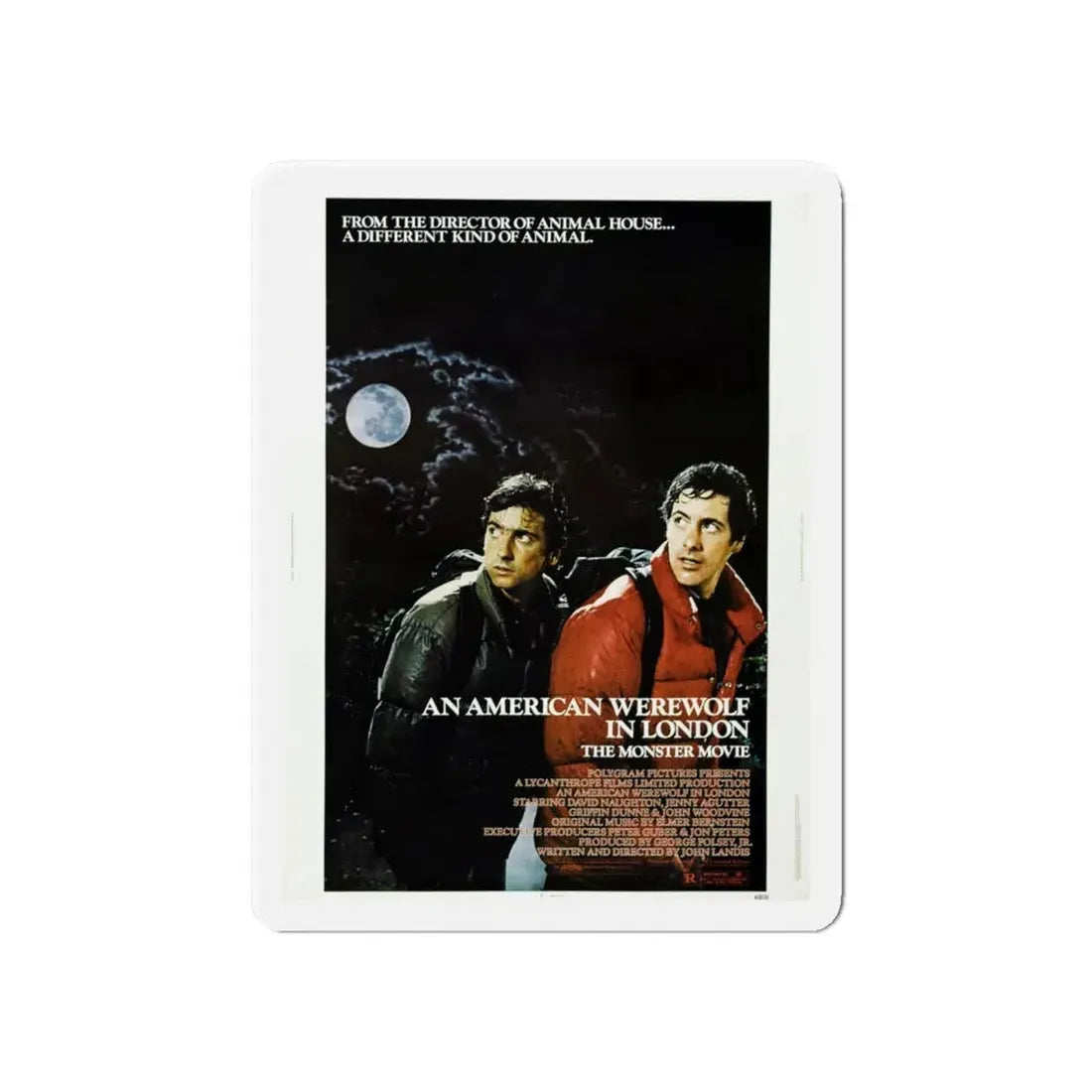 AN AMERICAN WEREWOLF IN LONDON 1981 Movie Poster - Refrigerator Magnet 6 Inch - The Sticker Space