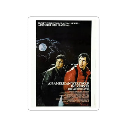 AN AMERICAN WEREWOLF IN LONDON 1981 Movie Poster STICKER Vinyl Die-Cut Decal - The Sticker Space