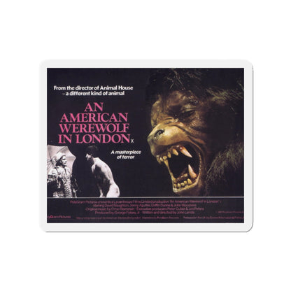 AN AMERICAN WEREWOLF IN LONDON (2) 1981 Movie Poster - Die-Cut Magnet-2" x 2"-The Sticker Space