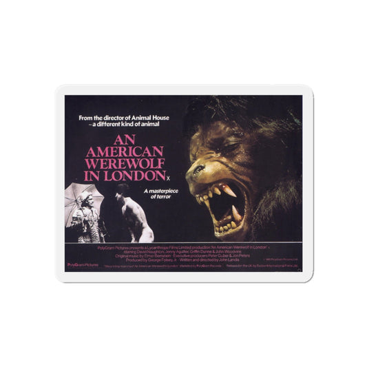 AN AMERICAN WEREWOLF IN LONDON (2) 1981 Movie Poster - Die-Cut Magnet-6 × 6"-The Sticker Space