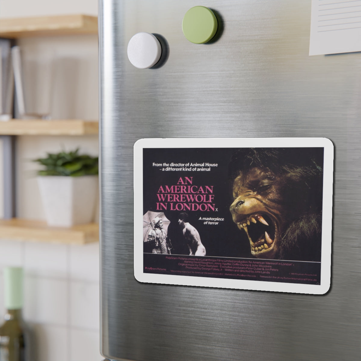 AN AMERICAN WEREWOLF IN LONDON (2) 1981 Movie Poster - Die-Cut Magnet-The Sticker Space