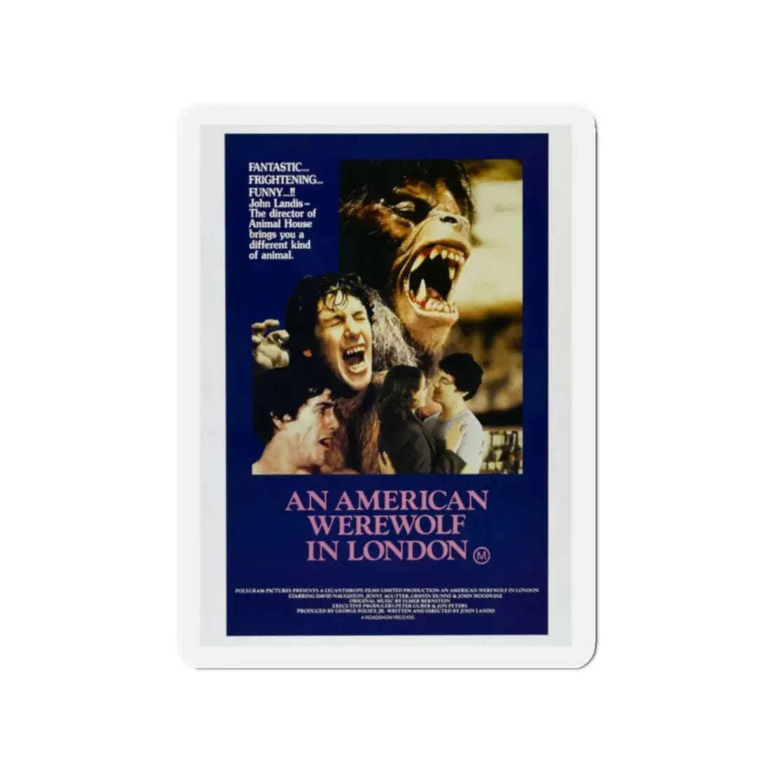 AN AMERICAN WEREWOLF IN LONDON (3) 1981 Movie Poster - Refrigerator Magnet 2 Inch - The Sticker Space