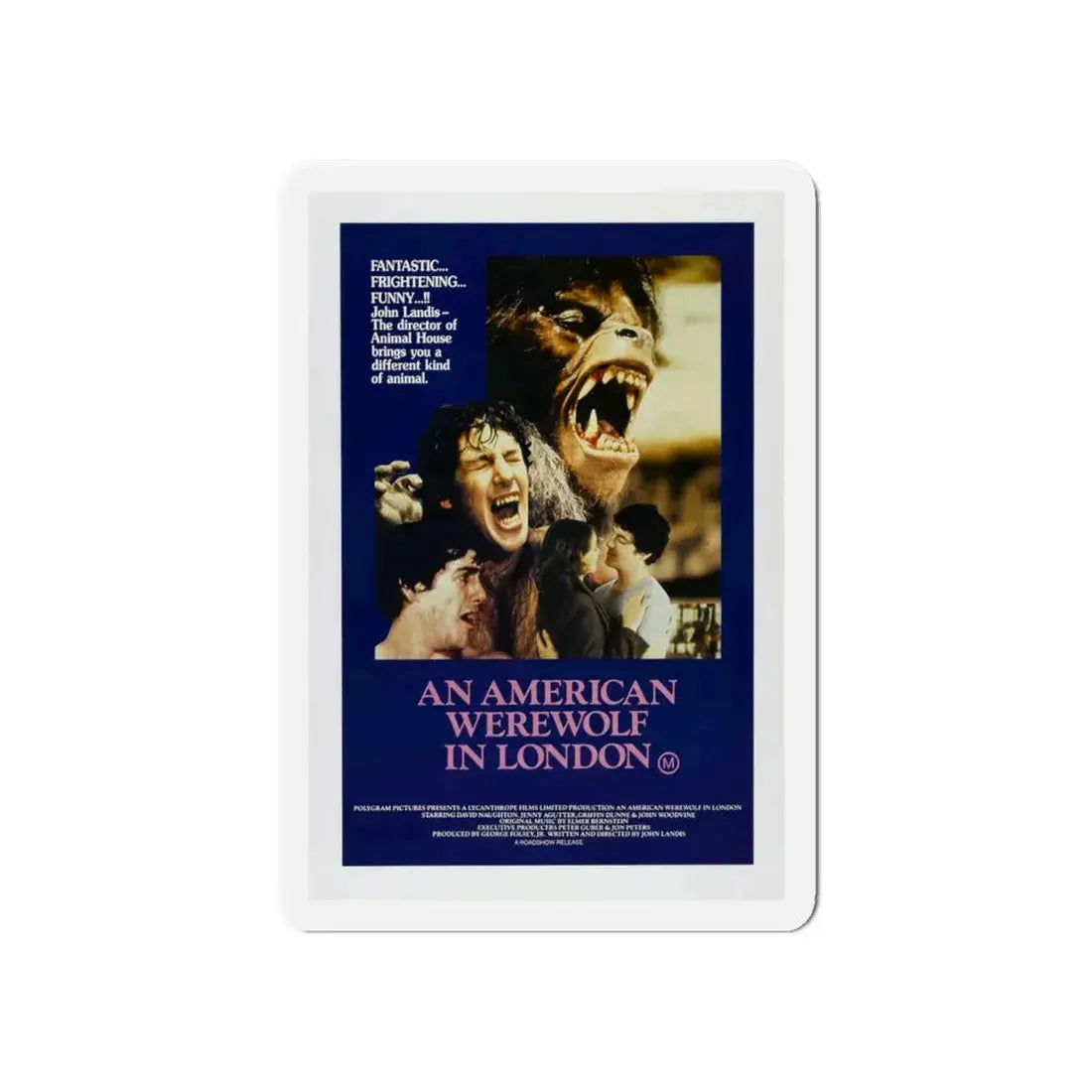 AN AMERICAN WEREWOLF IN LONDON (3) 1981 Movie Poster - Refrigerator Magnet 6 Inch - The Sticker Space