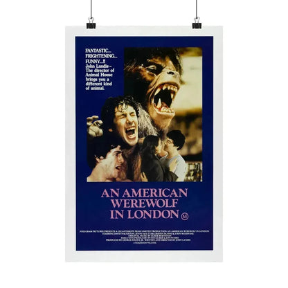 AN AMERICAN WEREWOLF IN LONDON (3) 1981 - Paper Movie Poster 12″ x 18″ Matte - The Sticker Space