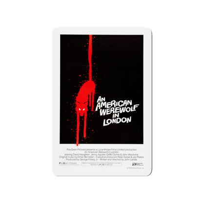 AN AMERICAN WEREWOLF IN LONDON (4) 1981 Movie Poster - Die-Cut Magnet-3" x 3"-The Sticker Space