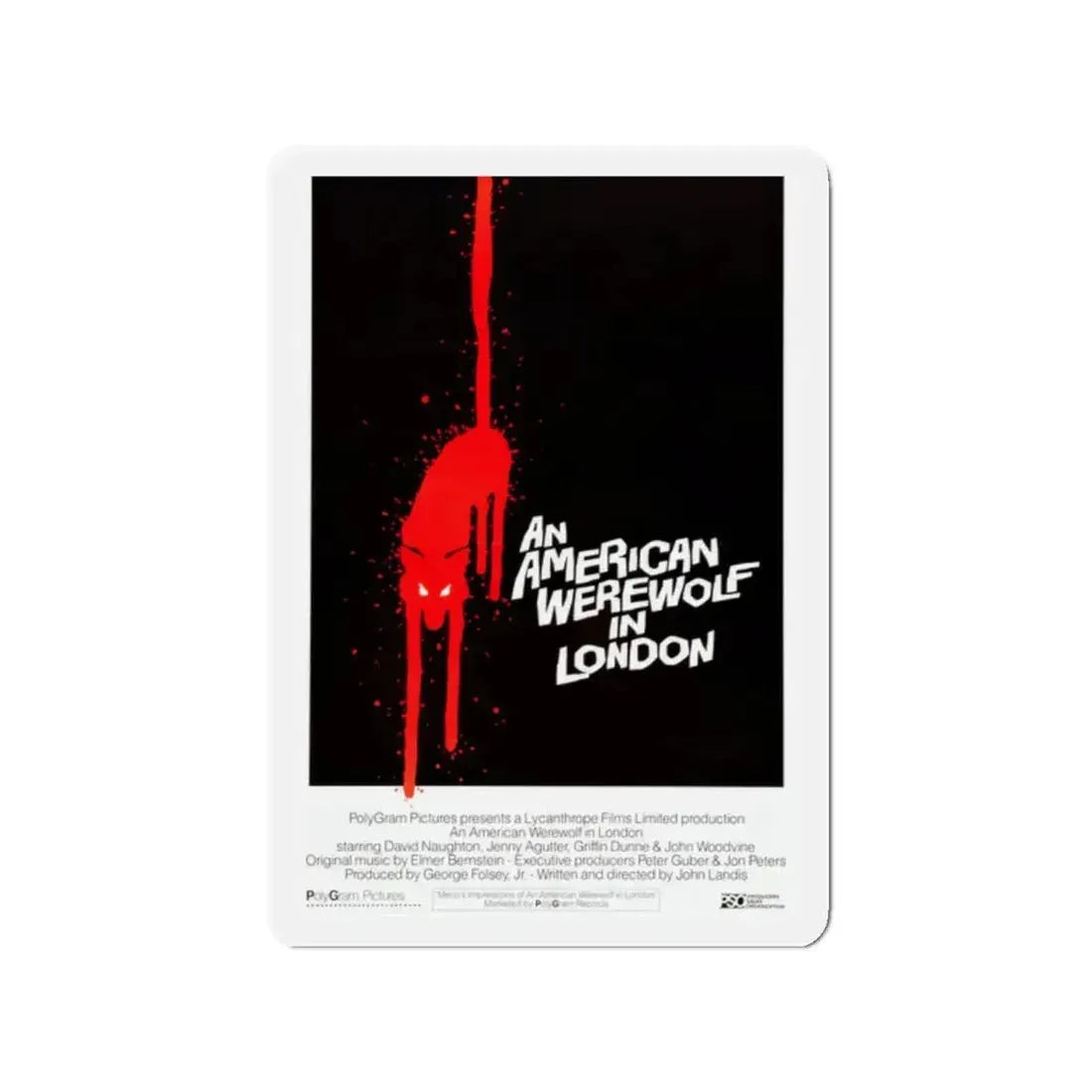 AN AMERICAN WEREWOLF IN LONDON (4) 1981 Movie Poster - Refrigerator Magnet 2 Inch - The Sticker Space