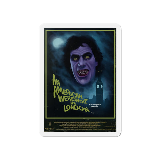 AN AMERICAN WEREWOLF IN LONDON (DEVILISH) 1981 Movie Poster - Die-Cut Magnet-6 × 6"-The Sticker Space