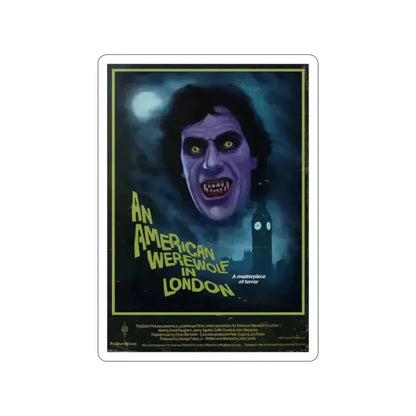 AN AMERICAN WEREWOLF IN LONDON (DEVILISH) 1981 Movie Poster STICKER Vinyl Die-Cut Decal 2 Inch - The Sticker Space