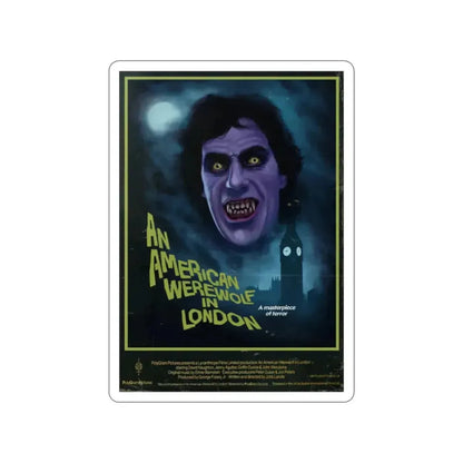 AN AMERICAN WEREWOLF IN LONDON (DEVILISH) 1981 Movie Poster STICKER Vinyl Die-Cut Decal 2 Inch - The Sticker Space