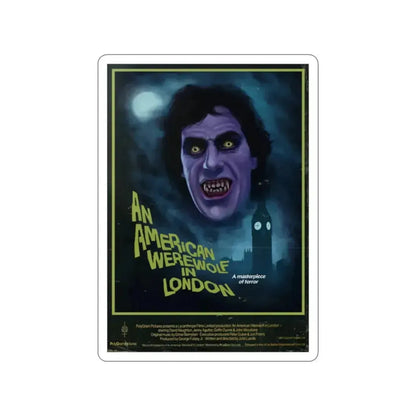AN AMERICAN WEREWOLF IN LONDON (DEVILISH) 1981 Movie Poster STICKER Vinyl Die-Cut Decal - The Sticker Space