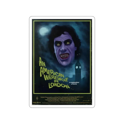 AN AMERICAN WEREWOLF IN LONDON (DEVILISH) 1981 Movie Poster STICKER Vinyl Die-Cut Decal - The Sticker Space
