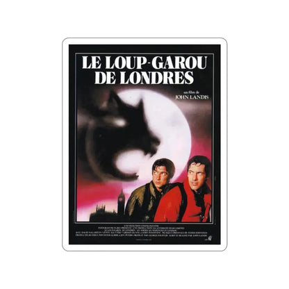 AN AMERICAN WEREWOLF IN LONDON (FRENCH) 1981 Movie Poster STICKER Vinyl Die-Cut Decal 2 Inch - The Sticker Space
