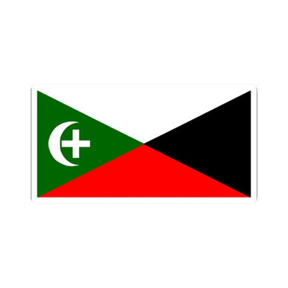 An Arab From Haifa proposed Palestine flag alt 5 (Palestine) STICKER Vinyl Kiss-Cut Decal 2 Inch White - The Sticker Space