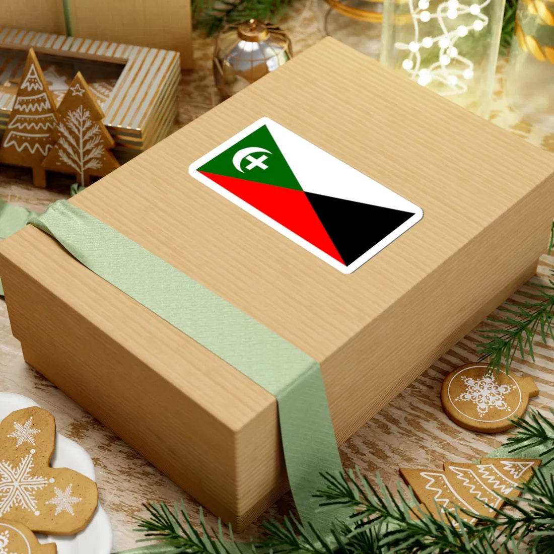 An Arab From Haifa proposed Palestine flag alt 5 (Palestine) STICKER Vinyl Kiss-Cut Decal - The Sticker Space