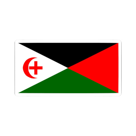 An Arab From Haifa proposed Palestine flag alt 6 (Palestine) STICKER Vinyl Kiss-Cut Decal 2 Inch White - The Sticker Space