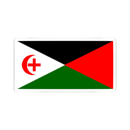 An Arab From Haifa proposed Palestine flag alt 6 (Palestine) STICKER Vinyl Kiss-Cut Decal 3 Inch White - The Sticker Space