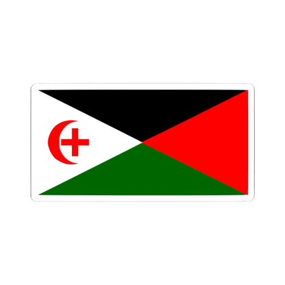 An Arab From Haifa proposed Palestine flag alt 6 (Palestine) STICKER Vinyl Kiss-Cut Decal 4 Inch White - The Sticker Space