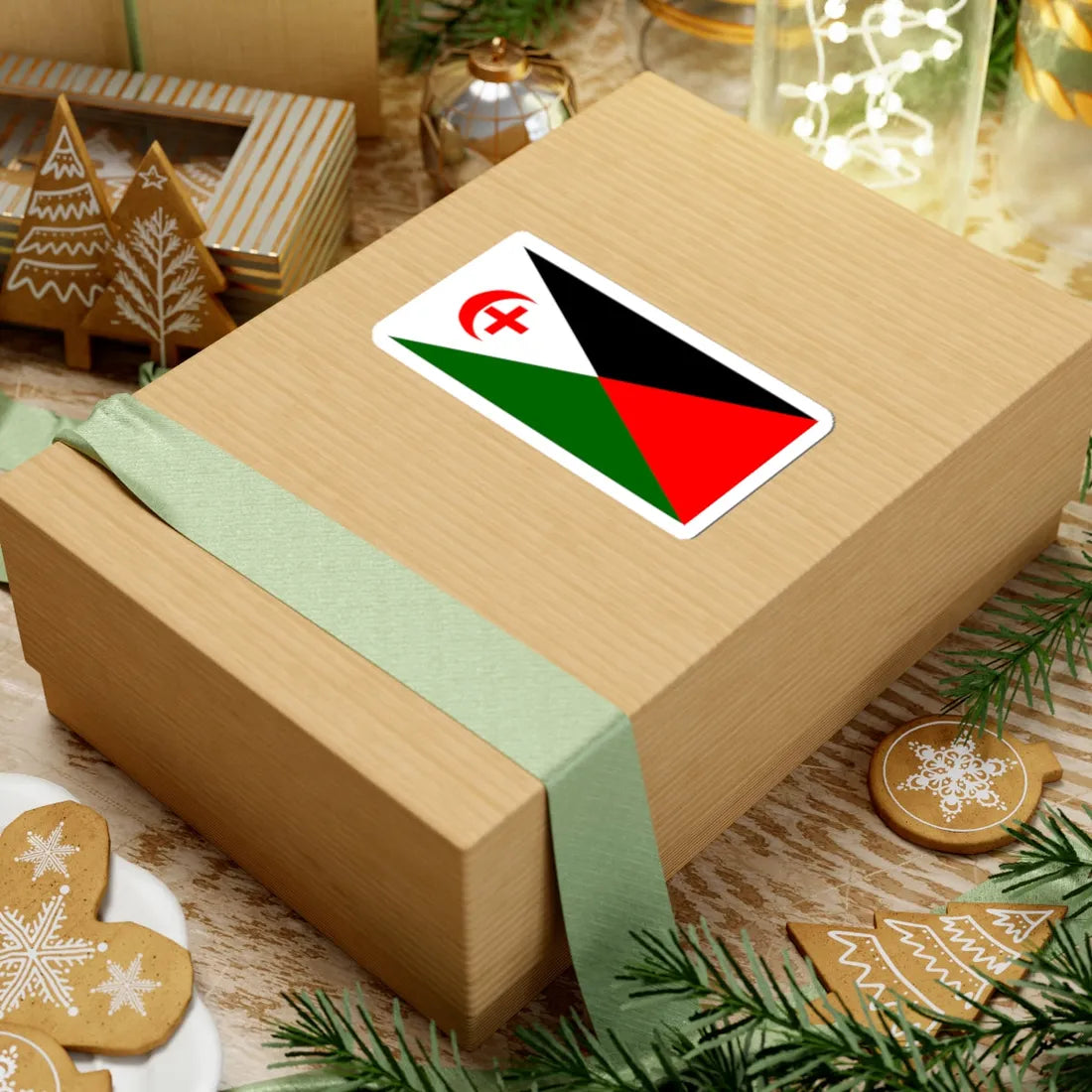 An Arab From Haifa proposed Palestine flag alt 6 (Palestine) STICKER Vinyl Kiss-Cut Decal - The Sticker Space
