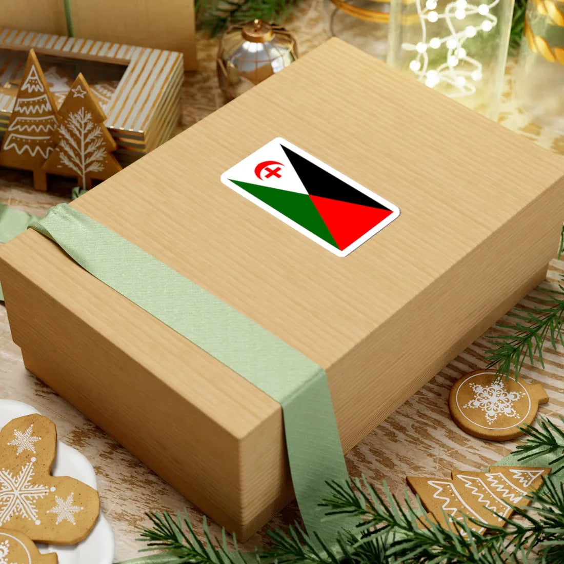 An Arab From Haifa proposed Palestine flag alt 6 (Palestine) STICKER Vinyl Kiss-Cut Decal - The Sticker Space