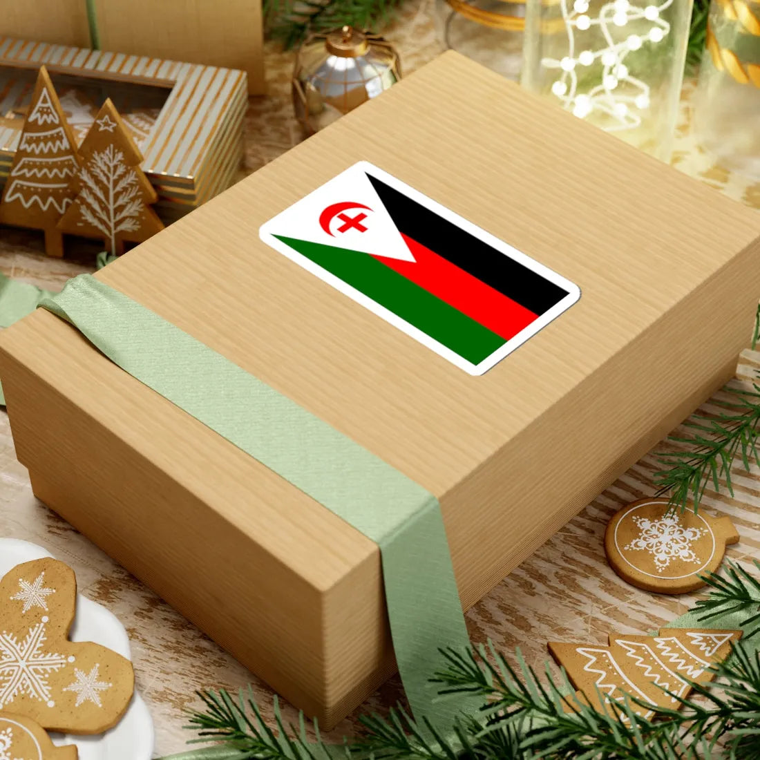 An Arab From Haifa proposed Palestine flag alternative 3 (Palestine) STICKER Vinyl Kiss-Cut Decal - The Sticker Space