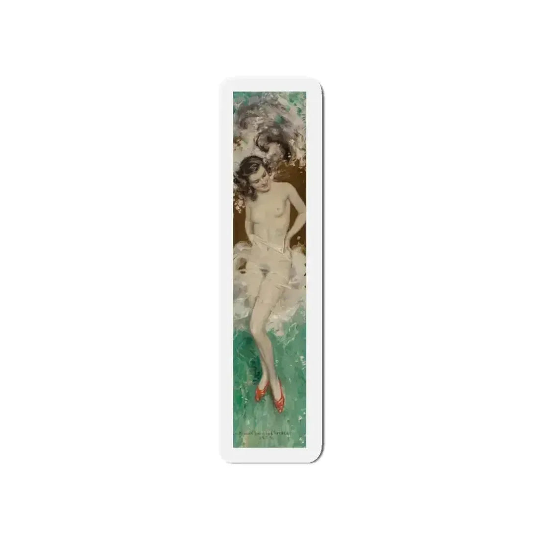 An Elegant Nude, 1934 (Magazine Illustration) Refrigerator Magnet - The Sticker Space